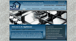 Desktop Screenshot of excellentappliancerepair.com